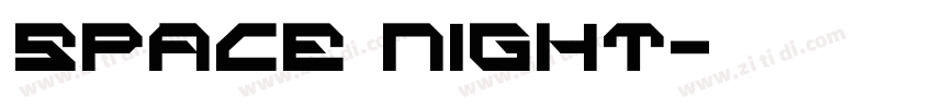 Space Night字体转换